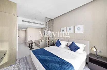 Apartment - Studio - 1 Bathroom for rent in Damac Maison Prive A - Damac Maison Prive - Business Bay - Dubai