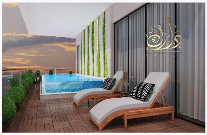 صورة لـ حوض سباحة شقة - 3 غرف نوم - 4 حمامات للبيع في جيمز من دانوب - الفرجان - دبي ، صورة رقم 1