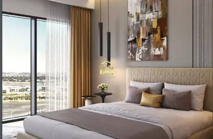 Room / Bedroom image for: Apartment - 1 Bedroom - 2 Bathrooms for sale in Golf Greens - DAMAC Hills - Dubai, Image 1