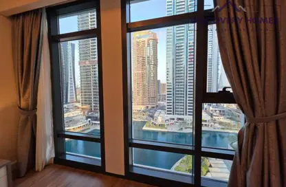 شقة - غرفة نوم - 2 حمامات للايجار في ليك سايد ريزيدنس - (JLT) مجمع A - أبراج بحيرة الجميرا - دبي