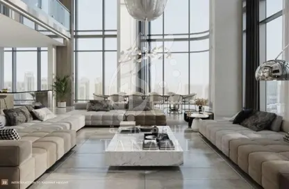 Living Room image for: Apartment - 2 Bedrooms - 3 Bathrooms for sale in Radiant Square - City Of Lights - Al Reem Island - Abu Dhabi, Image 1
