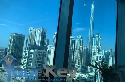 Office Space - Studio - 1 Bathroom for rent in The Prime Tower - Business Bay - Dubai