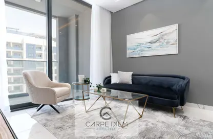 Living Room image for: Apartment - 1 Bedroom - 2 Bathrooms for rent in Pinnacle - Dubai Hills Estate - Dubai, Image 1