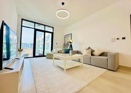 Living Room image for: Apartment - 1 bedroom - 2 bathrooms for rent in Pantheon Elysee II - Jumeirah Village Circle - Dubai, Image 1