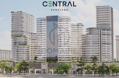 Outdoor Building image for: Apartment - 3 Bedrooms - 4 Bathrooms for sale in The Central Downtown - Arjan - Dubai, Image 1