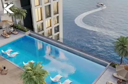 Apartment - 2 Bedrooms - 3 Bathrooms for sale in Corniche Tower - Ajman Corniche Road - Ajman