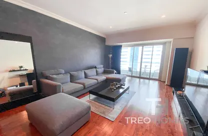 Living Room image for: Apartment - 2 Bedrooms - 2 Bathrooms for sale in Marina Heights - Dubai Marina - Dubai, Image 1