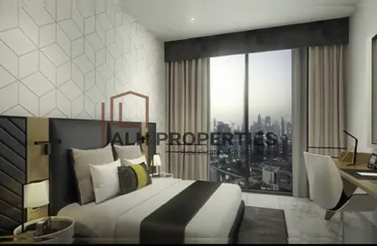 Room / Bedroom image for: Hotel  and  Hotel Apartment - 1 Bathroom for sale in Sky Bay Hotel - Business Bay - Dubai, Image 1