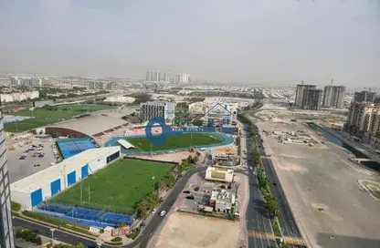 شقة - 1 حمام للايجار في برج هيرا - مدينة دبي الرياضية - دبي