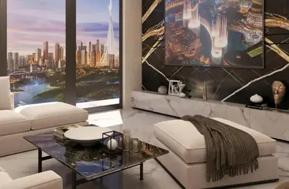 Living Room image for: Apartment - 1 Bedroom - 2 Bathrooms for sale in Binghatti LUNA - Jumeirah Village Circle - Dubai, Image 1