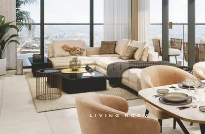 Living Room image for: Apartment - 1 Bedroom - 2 Bathrooms for sale in Zazen Gardens - Al Furjan - Dubai, Image 1