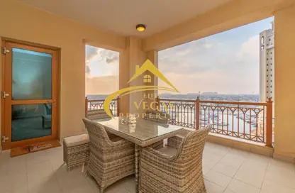 Apartment - 2 Bedrooms - 3 Bathrooms for rent in Marina Residences 1 - Marina Residences - Palm Jumeirah - Dubai