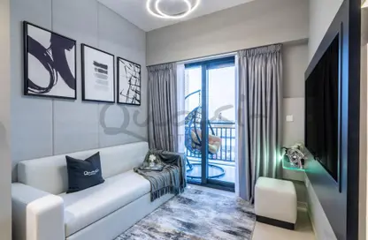 صورة لـ غرفة المعيشة شقة - غرفة نوم - 1 حمام للايجار في برج زادا - الخليج التجاري - دبي ، صورة رقم 1