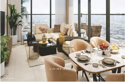 Living / Dining Room image for: Apartment - 2 Bedrooms - 3 Bathrooms for sale in Zazen Gardens - Al Furjan - Dubai, Image 1