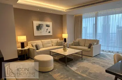 Living Room image for: Apartment - 2 Bedrooms - 3 Bathrooms for rent in The Address Sky View Tower 1 - The Address Sky View Towers - Downtown Dubai - Dubai, Image 1