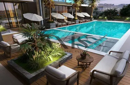 Pool image for: Apartment - 2 Bedrooms - 3 Bathrooms for sale in Binghatti Lavender - Jumeirah Village Circle - Dubai, Image 1