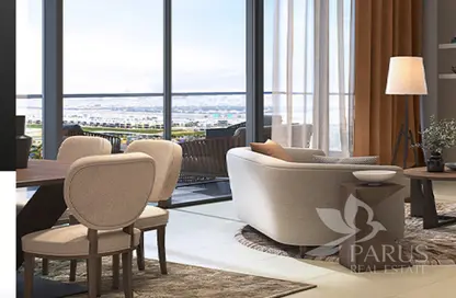 Living Room image for: Apartment - 1 Bedroom - 2 Bathrooms for sale in Golf Gate - DAMAC Hills - Dubai, Image 1