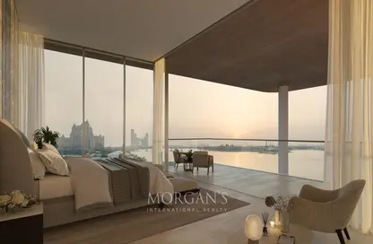 Room / Bedroom image for: Apartment - 3 Bedrooms - 3 Bathrooms for sale in Serenia Living Tower 2 - Serenia Living - Palm Jumeirah - Dubai, Image 1