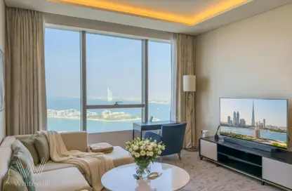 Apartment - 1 Bedroom - 2 Bathrooms for rent in The Palm Tower - Palm Jumeirah - Dubai