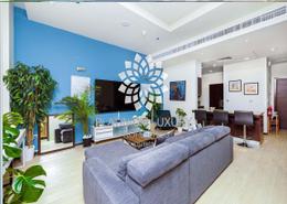 Living Room image for: Apartment - 2 bedrooms - 3 bathrooms for rent in Tanzanite - Tiara Residences - Palm Jumeirah - Dubai, Image 1