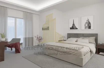Room / Bedroom image for: Apartment - 1 Bathroom for sale in Al Mahra Residence - Masdar City - Abu Dhabi, Image 1