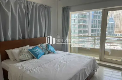Apartment - 1 Bedroom - 2 Bathrooms for rent in Manchester Tower - Dubai Marina - Dubai