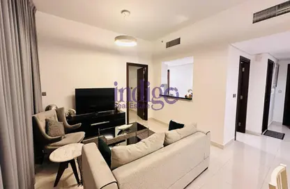 Living Room image for: Apartment - 1 Bedroom - 2 Bathrooms for sale in Dezire Residences - Jumeirah Village Circle - Dubai, Image 1