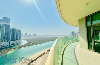 Apartment - 4 Bedrooms - 5 Bathrooms for rent in Beach Towers - Shams Abu Dhabi - Al Reem Island - Abu Dhabi