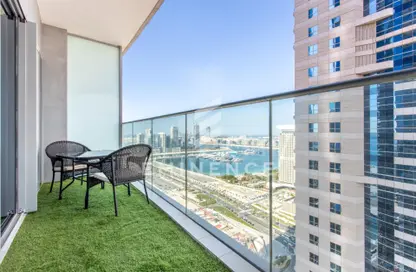 Apartment - 1 Bedroom - 2 Bathrooms for rent in Damac Heights - Dubai Marina - Dubai
