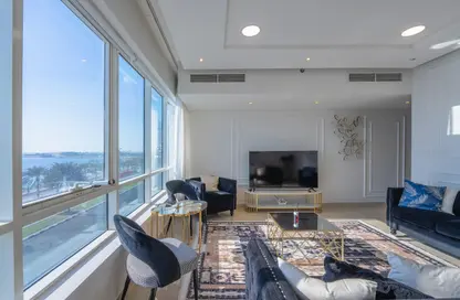 Apartment - 1 Bedroom - 2 Bathrooms for rent in Al Khan Lagoon Tower - Al Khan Lagoon - Al Khan - Sharjah