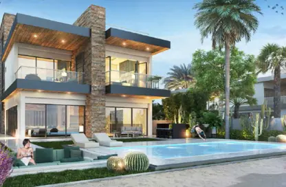 Townhouse - 5 Bedrooms - 4 Bathrooms for sale in Costa Brava 2 - Costa Brava at DAMAC Lagoons - Damac Lagoons - Dubai
