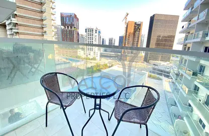 Balcony image for: Apartment - 1 Bathroom for rent in AG Tower - Business Bay - Dubai, Image 1