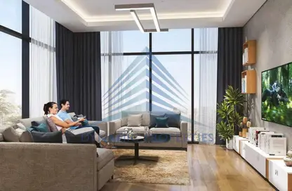 Living Room image for: Apartment - 1 Bedroom - 1 Bathroom for sale in AZIZI Riviera 40 - Meydan One - Meydan - Dubai, Image 1