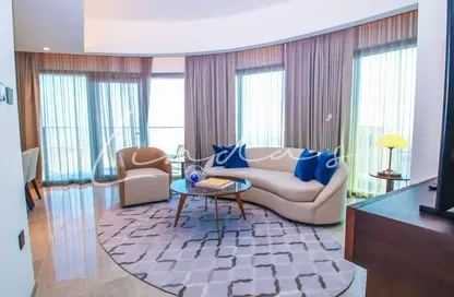 Living Room image for: Apartment - 2 Bedrooms - 2 Bathrooms for rent in Address Harbour Point - Dubai Creek Harbour (The Lagoons) - Dubai, Image 1