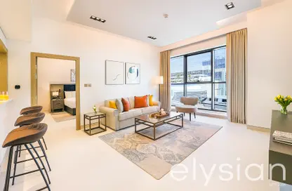 Living Room image for: Apartment - 1 Bedroom - 1 Bathroom for rent in Cheval Maison The Palm Dubai - Palm Jumeirah - Dubai, Image 1