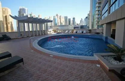 Apartment - 1 Bathroom for rent in Zumurud Tower - Dubai Marina - Dubai