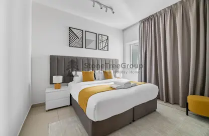 Room / Bedroom image for: Apartment - 1 Bedroom - 1 Bathroom for rent in Marina Pinnacle - Dubai Marina - Dubai, Image 1