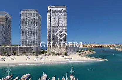 Apartment - 1 Bedroom for sale in Beachgate by Address - EMAAR Beachfront - Dubai Harbour - Dubai