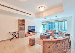 صورةغرفة المعيشة لـ: شقة - 2 غرف نوم - 3 حمامات للكراء في تاج الإمارات - دبي مارينا - دبي, صورة 1