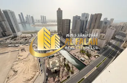شقة - غرفة نوم - 2 حمامات للايجار في برج النخلة 3 - أبراج النخلة - المجاز - الشارقة