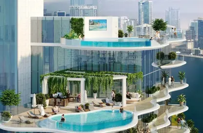 Apartment - Studio - 1 Bathroom for sale in Chic Tower - Business Bay - Dubai