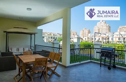 Terrace image for: Townhouse - 4 Bedrooms - 6 Bathrooms for sale in Bayti Townhouses - Al Hamra Village - Ras Al Khaimah, Image 1