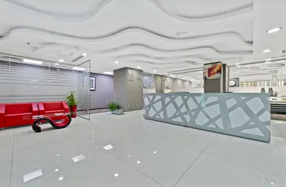 Office Space - Studio - 4 Bathrooms for rent in Clover Bay Tower - Business Bay - Dubai