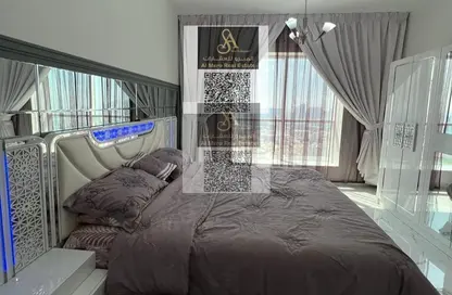 Apartment - 1 Bedroom - 2 Bathrooms for rent in Oasis Tower - Al Rashidiya 1 - Al Rashidiya - Ajman