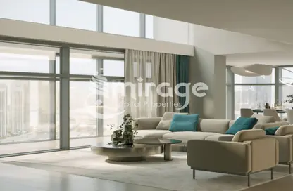 Living Room image for: Apartment - 2 Bedrooms - 2 Bathrooms for sale in Radiant Square - City Of Lights - Al Reem Island - Abu Dhabi, Image 1