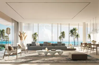 Living / Dining Room image for: Apartment - 1 Bedroom - 2 Bathrooms for sale in Rixos - Dubai Islands - Deira - Dubai, Image 1