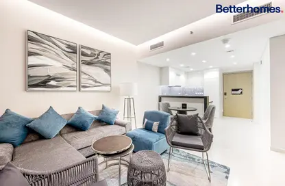 Living / Dining Room image for: Apartment - 1 Bedroom - 1 Bathroom for sale in Aykon City Tower B - Aykon City - Business Bay - Dubai, Image 1