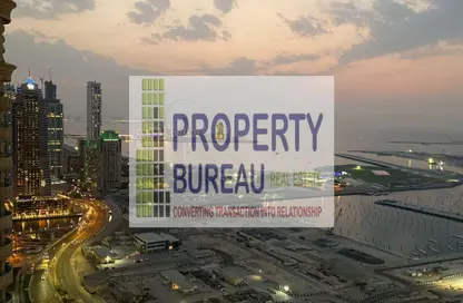 شقة - 2 غرف نوم - 3 حمامات للايجار في أوشن هايتس - دبي مارينا - دبي