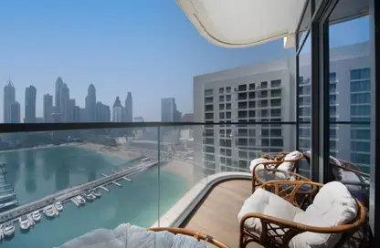 Apartment - 2 Bedrooms - 2 Bathrooms for rent in Marina Vista - EMAAR Beachfront - Dubai Harbour - Dubai