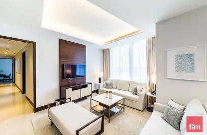 Living Room image for: Apartment - 3 Bedrooms - 4 Bathrooms for sale in The Address Sky View Tower 1 - The Address Sky View Towers - Downtown Dubai - Dubai, Image 1